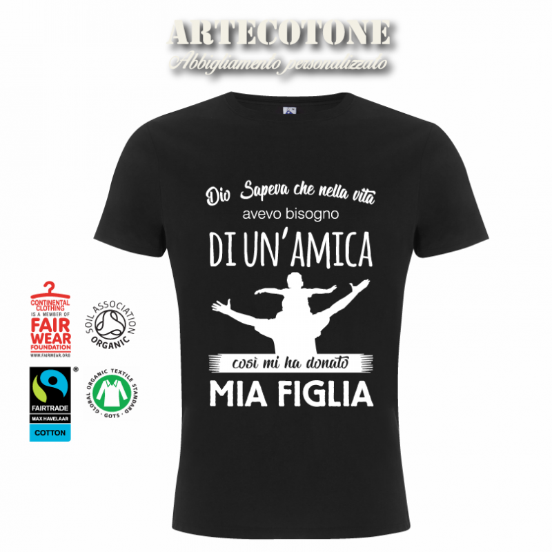 Tshirt Dio sapeva che avevo bisogno di un'amica by Artecotone